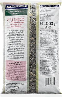 Vogelvoer zonnebloempitten, 1 kg