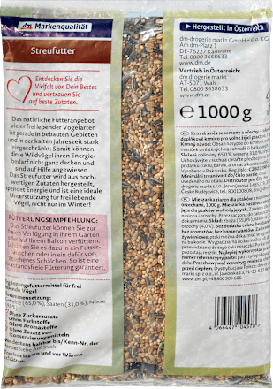 Vogelvoer strooivoermix, 1 kg