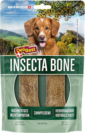 Hondenkauwsnack Insecta Bone met insecten, groot (2 stuks), 200 g