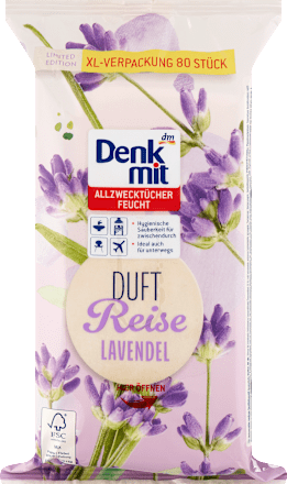 Vochtige allesreinigers lavendel, 80 stuks