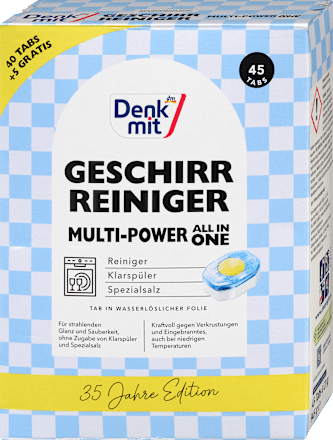 Multi-Power vaatwastabletten (40+5 gratis), 45 stuks