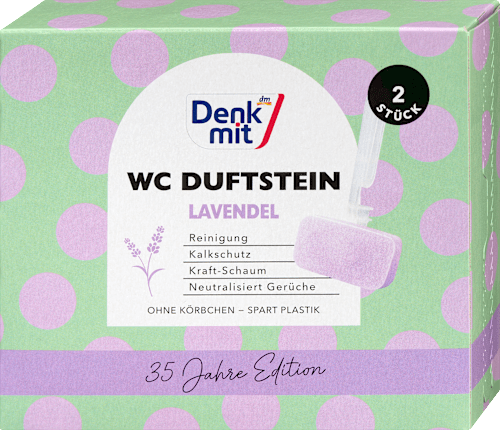 Toiletgeursteen lavendel, 2 stuks