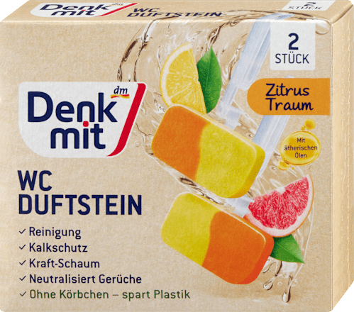 WC geursteen citrus droom, 2 stuks