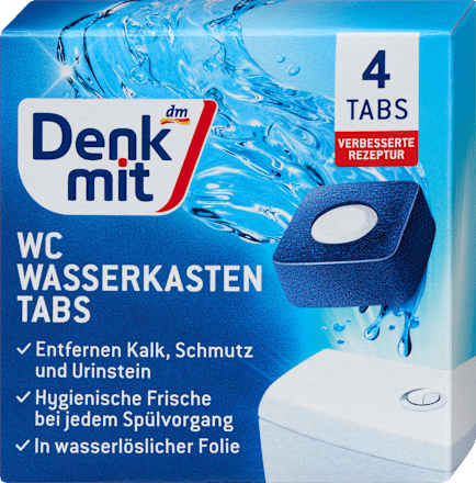 Toiletreservoirlipjes, 4 stuks