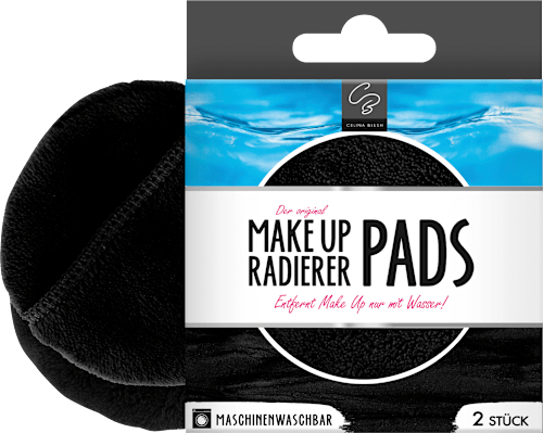 Make-up Eraser Pad Zwart, 2 stuks