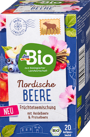 Früchtetee, Nordische Beere mit Heidelbeere & Preiselbeere (20 Beutel), 40 g
