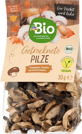 Gedroogde paddenstoelenmix met champignons, trompetzwammen en eekhoorntjesbrood, 30 g