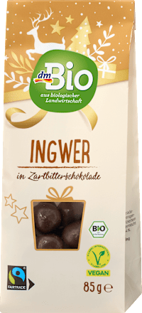 Gember in pure chocolade, 85 g