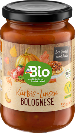 Tomatensaus, Bolognese met linzen &amp; pompoen, vegan, 350 g