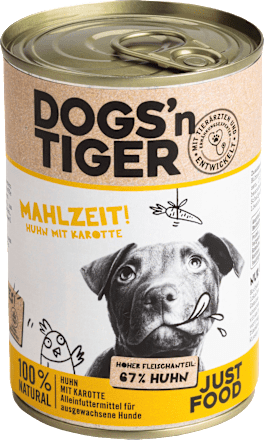 Nat hondenvoer met kip &amp; wortel, maaltijd!, 400 g