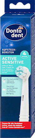 Actieve Sensitive borstelkoppen, 4 stuks