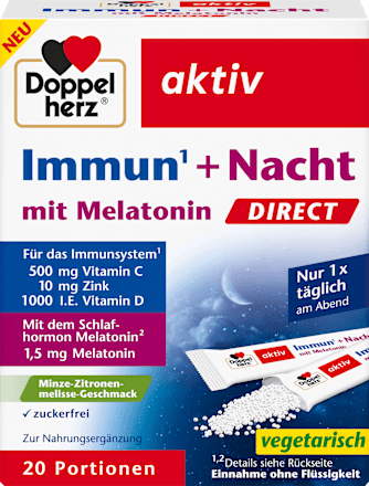 Immun + Night direct Granule Sticks 20 stuks, 36 g