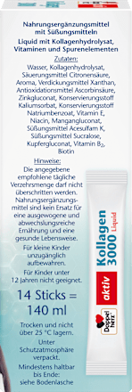 Collageen 3.000 vloeibare sticks 14 stuks, 140 ml