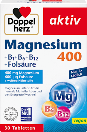 Magnesium 400mg tabletten 30 stuks, 38,9 g