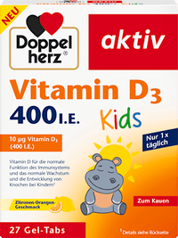 Vitamin D3 400 I.E. Kids Gel-Tabs 27 St, 35,1 g