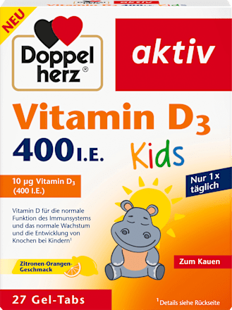 Vitamin D3 400 I.E. Kids Gel-Tabs 27 St, 35,1 g