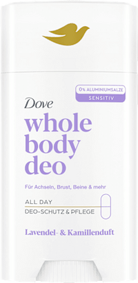 Deodorant Stick voor het hele lichaam, lavendel- en kamillegeur, 75 ml