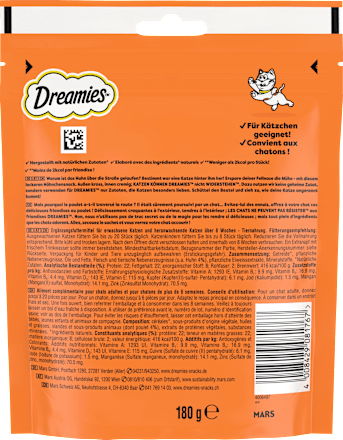 Kattensnacks met kip, megaverpakking, 180 g