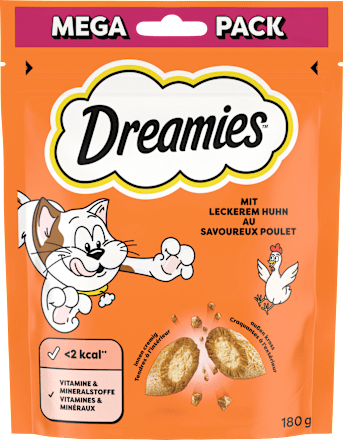 Kattensnacks met kip, megaverpakking, 180 g