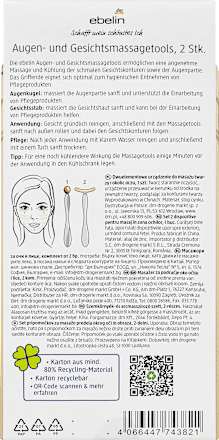 Oog- en gezichtsmassageset Have A Coffeemazing Day 2-delig, 1 stuk