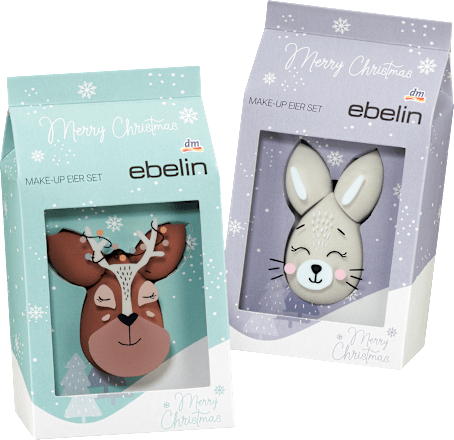 Cadeauset make-up eieren hert en konijn 3-delig, 1 stuk