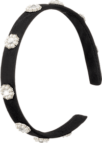Fluwelen hoofdband, 1 stuk