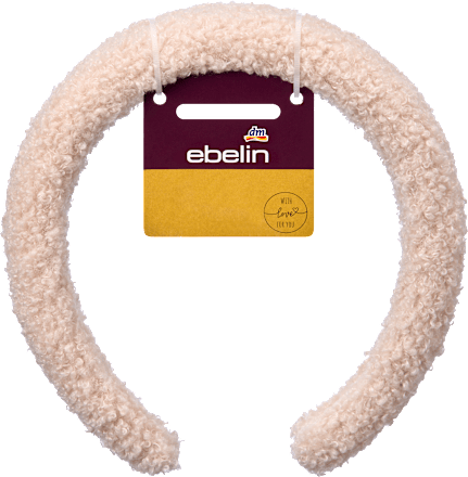 Teddy hoofdband, crème, 1 stuk