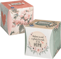Recycling van cosmetische tissues 3-laags, 60 stuks