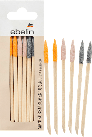 Manicurestokjes met vijlpunt, 6 stuks
