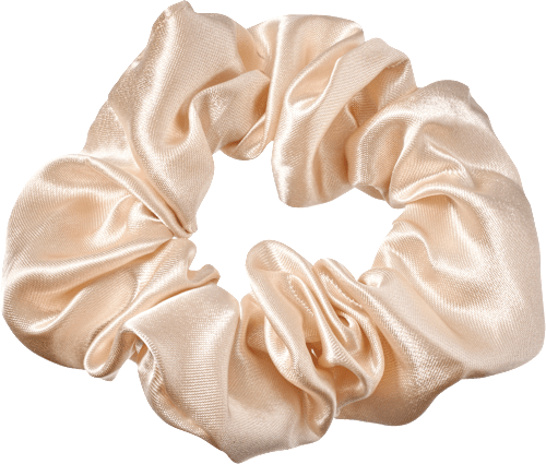 Scrunchies beige &amp; rood, 2 stuks