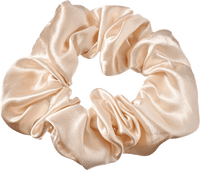 Scrunchies beige &amp; rood, 2 stuks