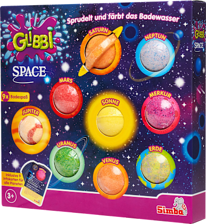 Kinderbadtoevoeging Glibbi Space Set 9 stuks, 1 stuk