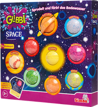 Kinderbadtoevoeging Glibbi Space Set 9 stuks, 1 stuk