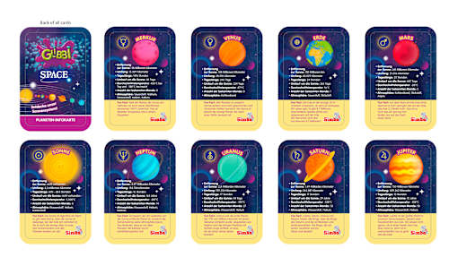 Kinderbadtoevoeging Glibbi Space Set 9 stuks, 1 stuk