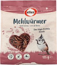 Vogelvoer strooivoer meelwormen, 125 g