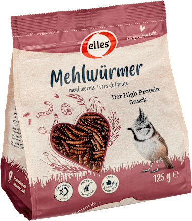 Vogelvoer strooivoer meelwormen, 125 g