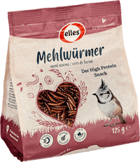 Vogelvoer strooivoer meelwormen, 125 g
