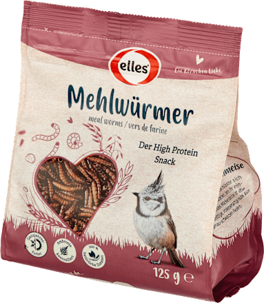 Vogelvoer strooivoer meelwormen, 125 g