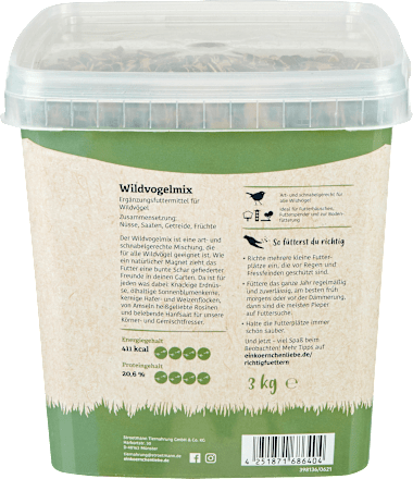 Vogelvoer strooivoer wilde vogelmix, 3 kg