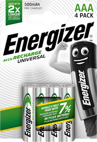 Batterij Opladen Universeel AAA 600 mAh, 4 stuks