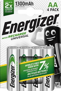 Batterij universeel AA 1350mAH, 4 stuks