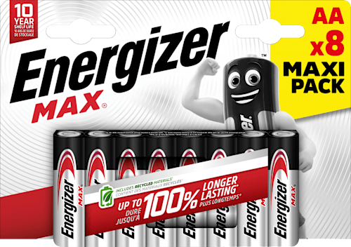 Batterijen Max AA, 8 stuks