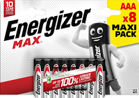 Batterijen Max AAA, 8 stuks