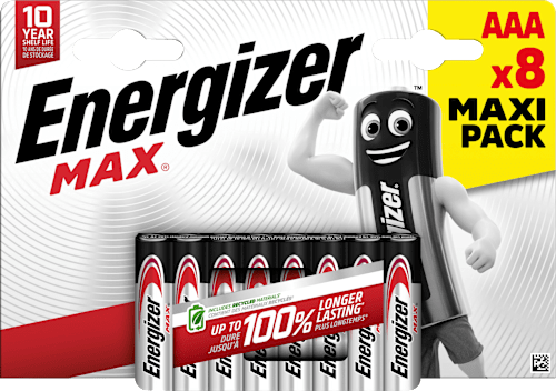Batterijen Max AAA, 8 stuks