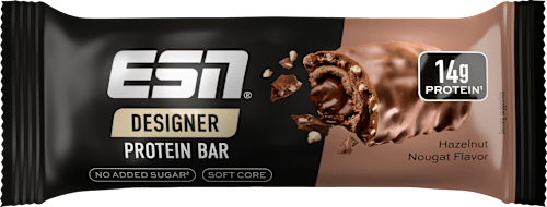Protein Bar Designer Bar, Hazelnoot Nougat Smaak, 45 g