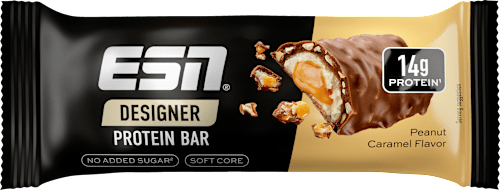Protein Bar Designer Bar, Pinda Karamel Smaak, 45 g