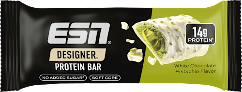 Proteïnereep Designer Bar, Witte Chocolade Pistache, 45 g