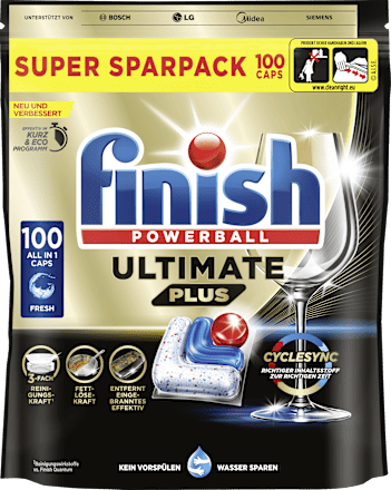Vaatwastabletten Ultimate Plus, 100 stuks