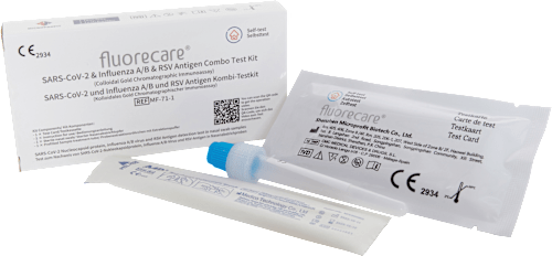 Gecombineerde test SARS-CoV-2 &amp; Influenza A/B &amp; RSV Antigeen Combo Test Kit, 1 st