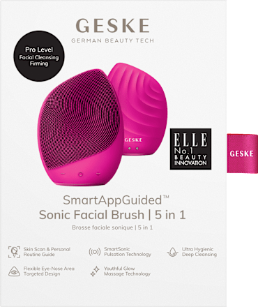 Sonic gezichtsborstel 5 in 1 magenta, 1 st